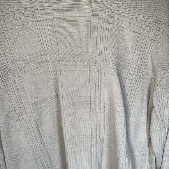 Geoffrey Bean Large Cotton Tan Sweater Large Length 28” - Picture 4 of 6